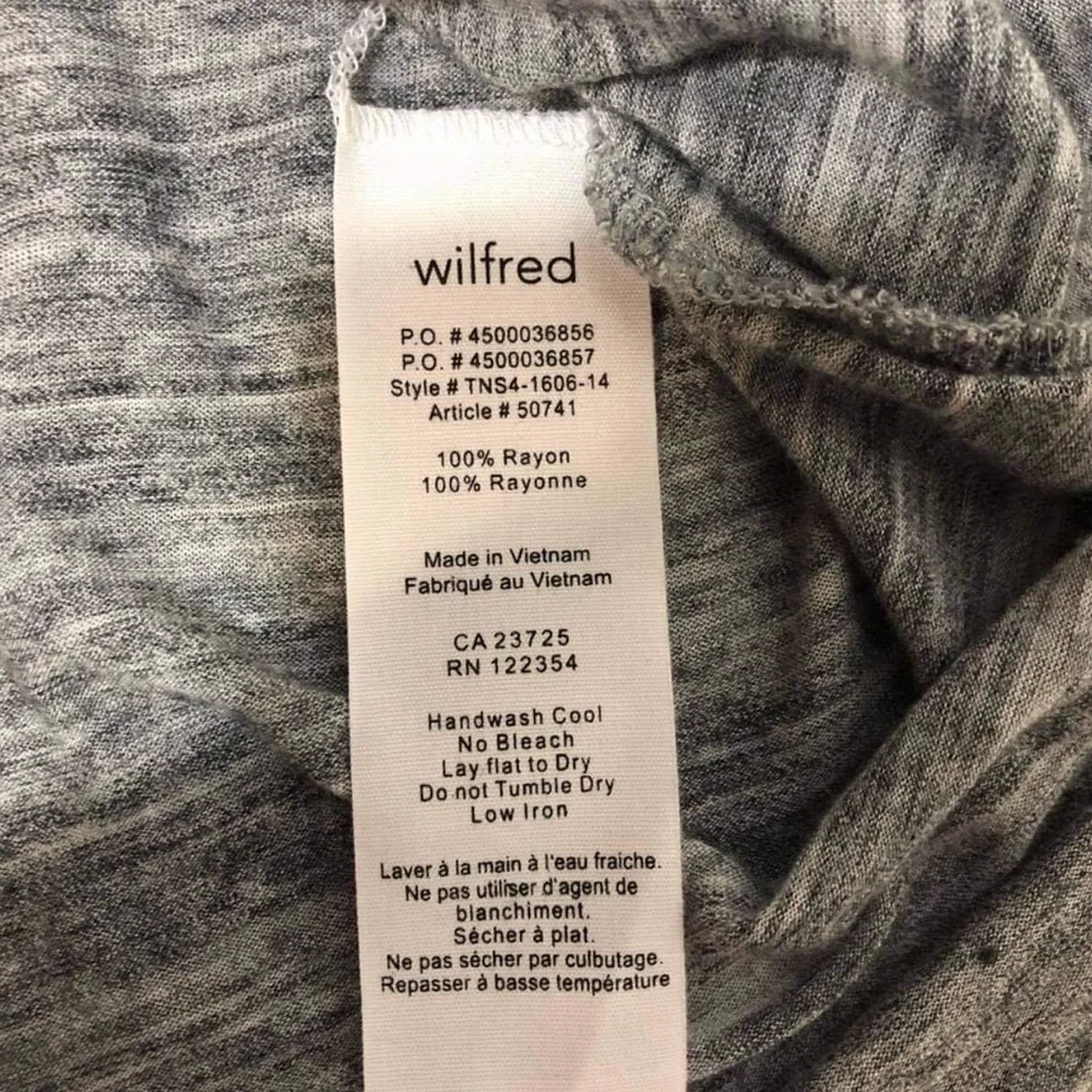 ARITZIA WILFRED Layered Open Back Sleeveless Top Gray Size S - Picture 3 of 4